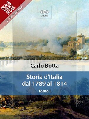 cover image of Storia d'Italia dal 1789 al 1814. Tomo I